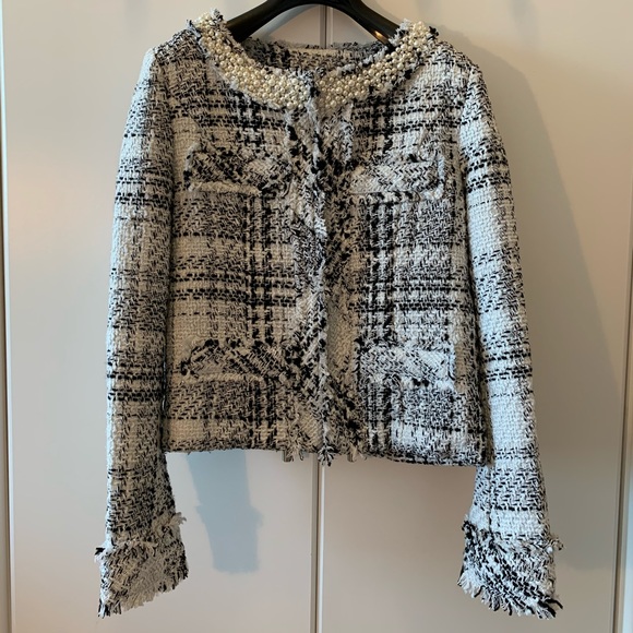 [Reserved] Tweed jacket with pearls - Available until Nov 15 - Picture 1 of 6